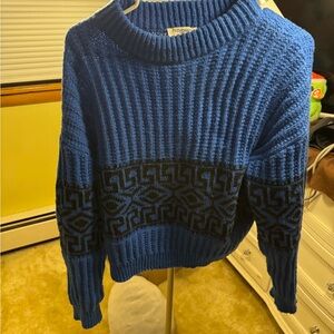 Freshman Ribbed Blue Sweater